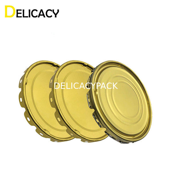 ฝาปิดกระป๋องโลหะเหล็กพื้นผิวเหล็กวิลาดสำหรับถังสีเคมีอุตสาหกรรมกลม 10 ลิตร