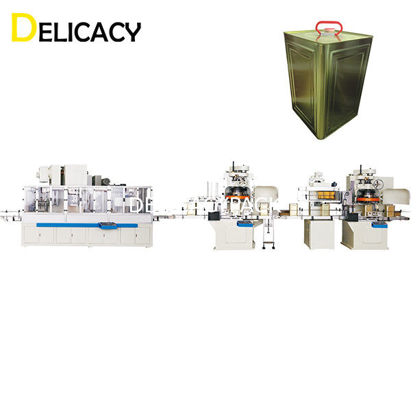 สายการผลิตกระป๋องอัตโนมัติ 20CPM, เครื่องทำดีบุกสี่เหลี่ยมขนาดใหญ่ได้รับการรับรอง CE