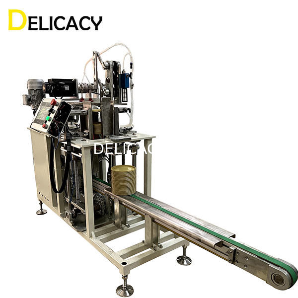 เครื่องทำฝากระป๋องโลหะอัตโนมัติ แรงดันไฟ 380V 50Hz