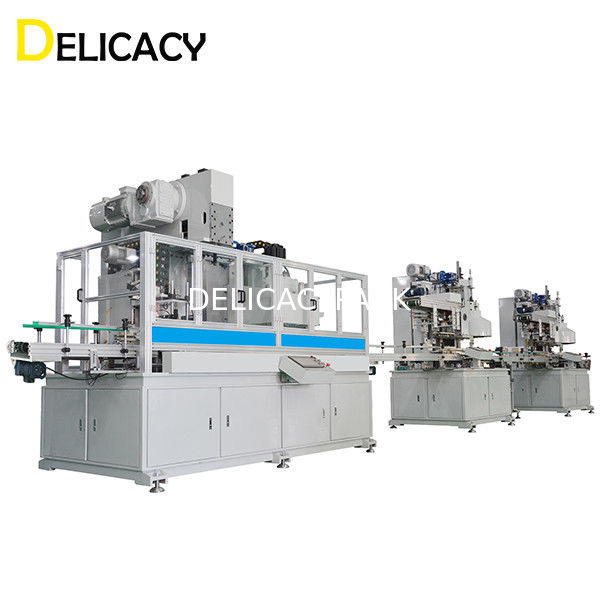 เครื่องทำกระป๋องดีบุกอัตโนมัติ 30CPM สำหรับการทำตัวถังสี่เหลี่ยมจัตุรัสขนาดเล็ก