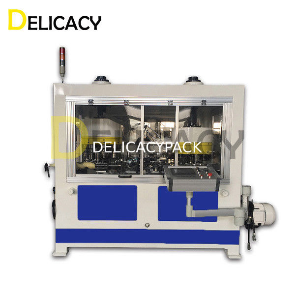 เครื่องทํากระป๋องโลหะอัตโนมัติสําหรับคอ Flanging ปิดของกระป๋องขาวนม