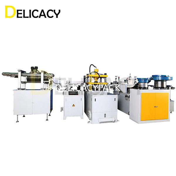 เพิ่มประสิทธิภาพการผลิตด้วยเครื่องปั่นจุดมือแบบ C แบบอัตโนมัติเต็ม สําหรับกระป๋องขั้วทรงสี่เหลี่ยมขนาด 4L