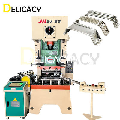 เครื่องทำกระป๋องดีบุกอัตโนมัติ 4L สี่เหลี่ยมผืนผ้า Can Top Handle Making Line